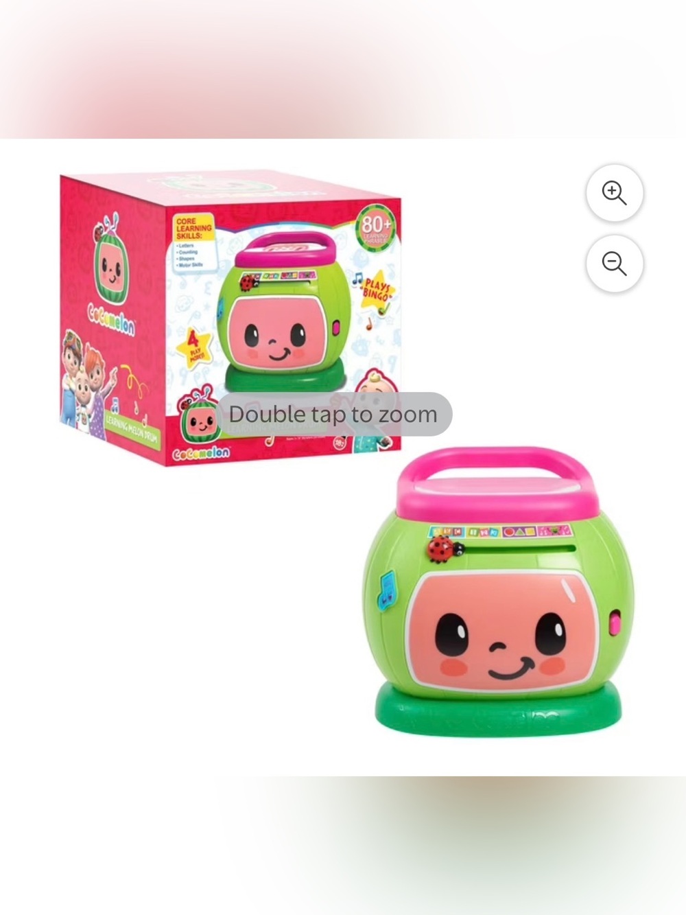 CoComelon Learning Drum with Lights and Sounds, Toys for Kids Ages 18 Months Up